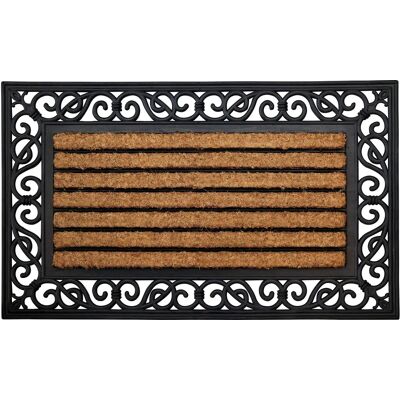 Tapis rectangulaire en coco Coral IDMAT - Fibres naturelles, Antidérapant, Intérieur/Extérieur - Publicité Tapis rectangulaire en coco Coral IDMAT - Fibres naturelles, Antidérapant, Intérieur/Extérieur - Publicité