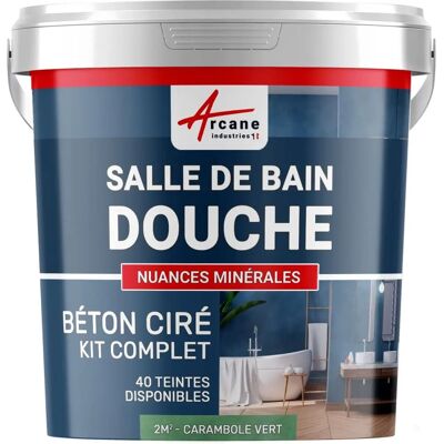 Kit microcement vert Arcane Industries - Étanche, 2 m² - Publicité Kit microcement vert Arcane Industries - Étanche, 2 m² - Publicité