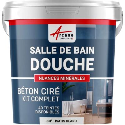 Kit de Microciment Arcane Industries Isatis Blanco - Revêtement Imperméable pour Salle de Bain - Publicité Kit de Microciment Arcane Industries Isatis Blanco - Revêtement Imperméable pour Salle de Bain - Publicité