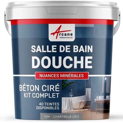 Kit microciment gris d'Arcane Industries - Revêtement imperméable pour salle de bain - Publicité Kit microciment gris d'Arcane Industries - Revêtement imperméable pour salle de bain - Publicité