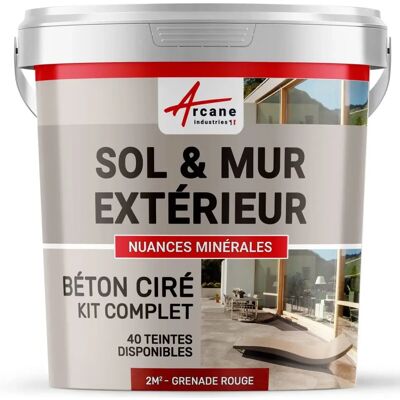 Kit béton Arcane Industries - Finition extérieure & mur - 2 m² - Publicité Kit béton Arcane Industries - Finition extérieure & mur - 2 m² - Publicité