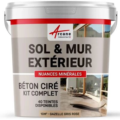 Kit Béton Arcane Industries - Extérieur, Gris Rose - 10 m² - Publicité Kit Béton Arcane Industries - Extérieur, Gris Rose - 10 m² - Publicité