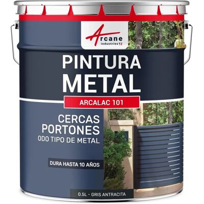 Peinture pour métal - arcalaque 101 - 0,5 l gris anthracite - ral 7016 - Publicité Peinture pour métal - arcalaque 101 - 0,5 l gris anthracite - ral 7016 - Publicité