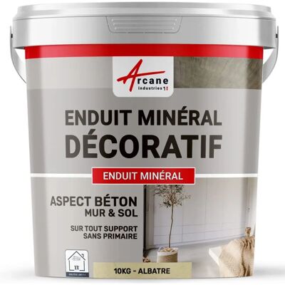 Kit de plâtre décoratif minéral français pour murs et sols - 10 kg - Publicité Kit de plâtre décoratif minéral français pour murs et sols - 10 kg - Publicité