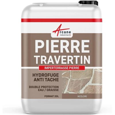 Traitement imperméabilisant pour pierre Arcane Industries - 20L - Publicité Traitement imperméabilisant pour pierre Arcane Industries - 20L - Publicité