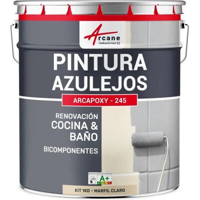 Peinture pour carrelage Arcane Industries - Beige clair - 1kg - Publicité Peinture pour carrelage Arcane Industries - Beige clair - 1kg - Publicité
