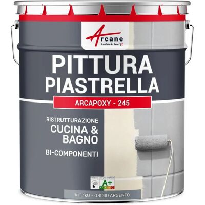 Kit de Peinture pour Carrelages Gris Foncé d'Arcanes Industries - Imperméable, Résistant aux Chocs - Publicité Kit de Peinture pour Carrelages Gris Foncé d'Arcanes Industries - Imperméable, Résistant aux Chocs - Publicité