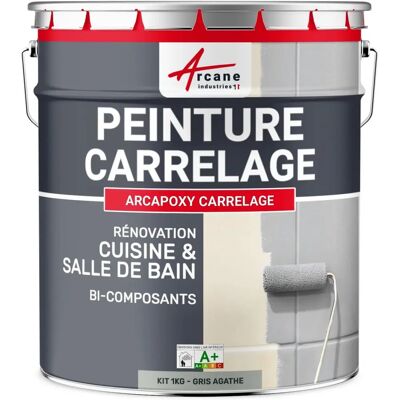 Peinture pour carrelage gris - 1 kg - Arcane Industries - Publicité Peinture pour carrelage gris - 1 kg - Arcane Industries - Publicité
