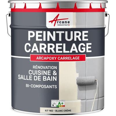 Peinture pour carreaux crème blanche - Arcane Industries - Publicité Peinture pour carreaux crème blanche - Arcane Industries - Publicité