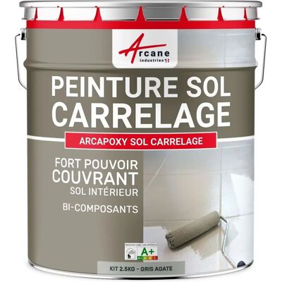 Peinture sol en résine RAL 7038 - Kit 2,5kg - Publicité Peinture sol en résine RAL 7038 - Kit 2,5kg - Publicité