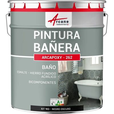 Resine de Rénovation ARCANE INDUSTRIES RAL 9005 Noir Foncé - Baignoire & Lavabo - Publicité Resine de Rénovation ARCANE INDUSTRIES RAL 9005 Noir Foncé - Baignoire & Lavabo - Publicité