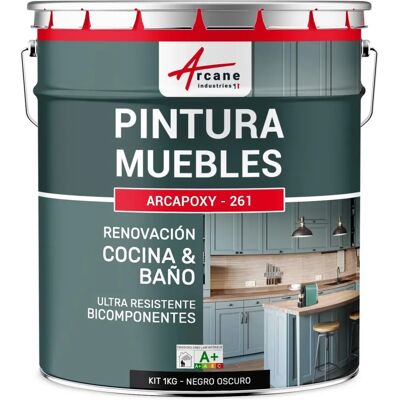 Arcane Industries - Peinture pour meubles - Noir foncé - 1kg - Publicité Arcane Industries - Peinture pour meubles - Noir foncé - 1kg - Publicité