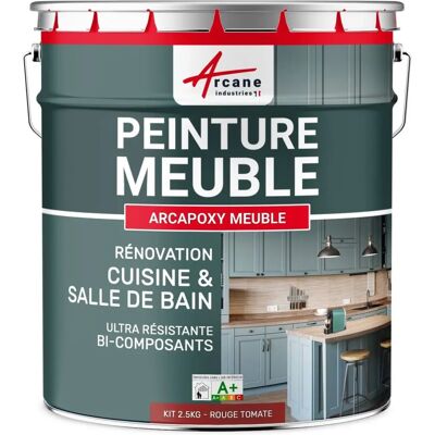 Peinture rouge Arcane Industries pour meubles - 2,5kg - cuisine, salle de bain, armoires - Publicité Peinture rouge Arcane Industries pour meubles - 2,5kg - cuisine, salle de bain, armoires - Publicité