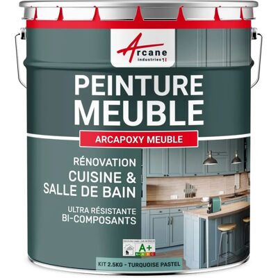 Peinture Pastel Turquoise Arcane Industries - Meuble Époxy - Publicité Peinture Pastel Turquoise Arcane Industries - Meuble Époxy - Publicité