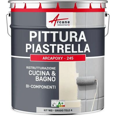 Peinture pour carrelage arcane industries - RAL 7047 - 1kg - Cuisine & Salle de bain - Publicité Peinture pour carrelage arcane industries - RAL 7047 - 1kg - Cuisine & Salle de bain - Publicité