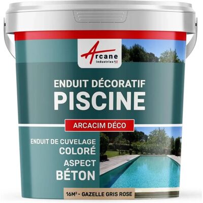 Revêtement décoratif de piscine crème ivoire - Finition piscine Revêtement décoratif de piscine crème ivoire - Finition piscine