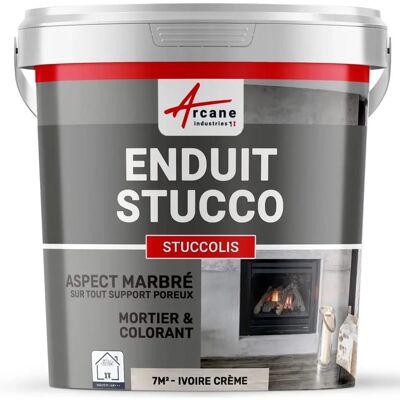 Kit Enduit Decoratif STUCCOLIS Ivoire Crème - Finition Minérale 7m² Kit Enduit Decoratif STUCCOLIS Ivoire Crème - Finition Minérale 7m²