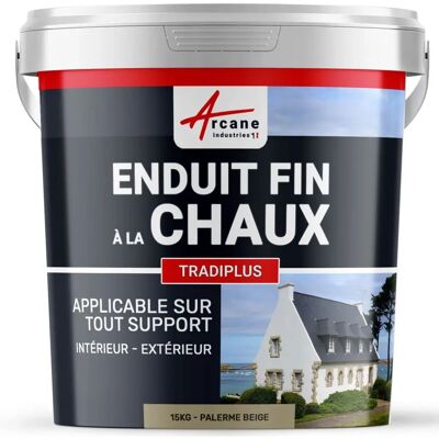 Arcane Industries Tradiplus Enduit Fino de Cal - Intérieur/Extérieur - 15kg - Publicité Arcane Industries Tradiplus Enduit Fino de Cal - Intérieur/Extérieur - 15kg - Publicité
