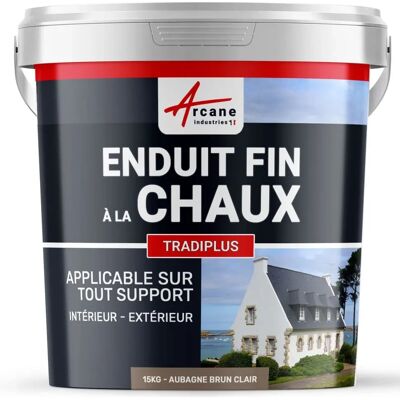 Arcane Industries Tradiplus Enduit de chaux fine - 15kg - Publicité Arcane Industries Tradiplus Enduit de chaux fine - 15kg - Publicité
