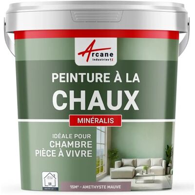 Nuances Minérales Chaux Amethyste - mauve kit 15 m² - Peinture intérieure - Publicité Nuances Minérales Chaux Amethyste - mauve kit 15 m² - Peinture intérieure - Publicité