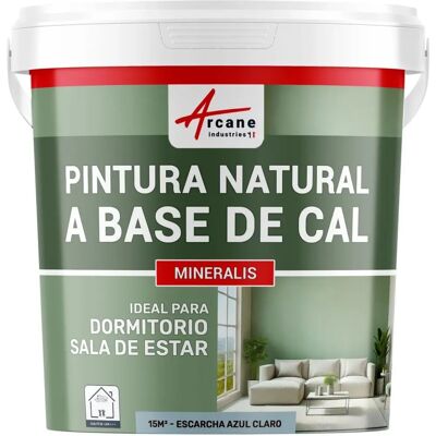 Peinture de chaux naturelle pour intérieur - éclat bleu clair - arcane industries - Publicité Peinture de chaux naturelle pour intérieur - éclat bleu clair - arcane industries - Publicité