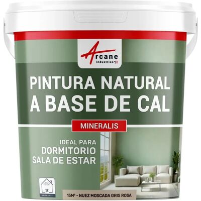 Arcane Industries Nuez Moscada Gris Rosa Peinture à la Chaux Naturelle pour Intérieur - Peinture Intérieure - Publicité Arcane Industries Nuez Moscada Gris Rosa Peinture à la Chaux Naturelle pour Intérieur - Peinture Intérieure - Publicité