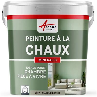Peinture intérieure Mineralis d'Arcane Industries - Tila gris vert - Publicité Peinture intérieure Mineralis d'Arcane Industries - Tila gris vert - Publicité