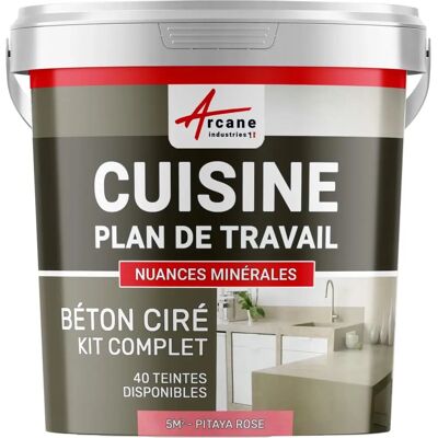 Revêtement en béton rose d'Arcane Industries - revêtement, mur, cuisine - Publicité Revêtement en béton rose d'Arcane Industries - revêtement, mur, cuisine - Publicité