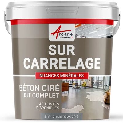 Kit de revêtement de carreaux gris Arcane Industries - Mur & Sol - 2-10m² - Publicité Kit de revêtement de carreaux gris Arcane Industries - Mur & Sol - 2-10m² - Publicité