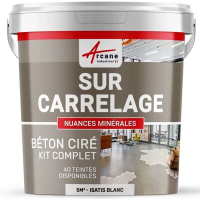 Kit de béton pour carreaux - Isatis blanc - Installation facile - Publicité Kit de béton pour carreaux - Isatis blanc - Installation facile - Publicité