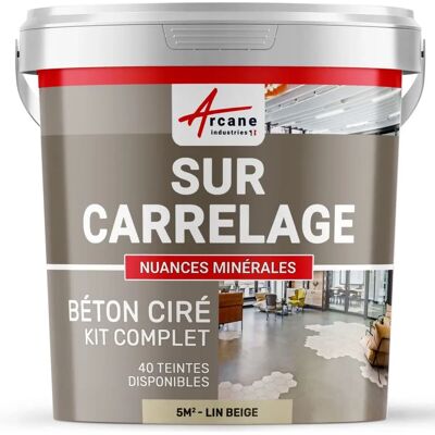 Kit de revêtement de carreaux Arcane Industries - Beige - 5m² - Publicité Kit de revêtement de carreaux Arcane Industries - Beige - 5m² - Publicité