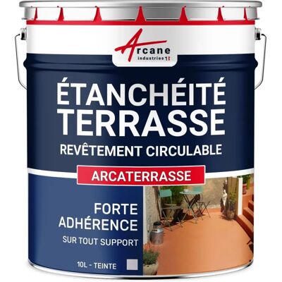 Peinture imperméabilisante Arcane Industries Arcaterrasse 10L Gris - Revêtement extérieur en résine pour terrasse Peinture imperméabilisante Arcane Industries Arcaterrasse 10L Gris - Revêtement extérieur en résine pour terrasse