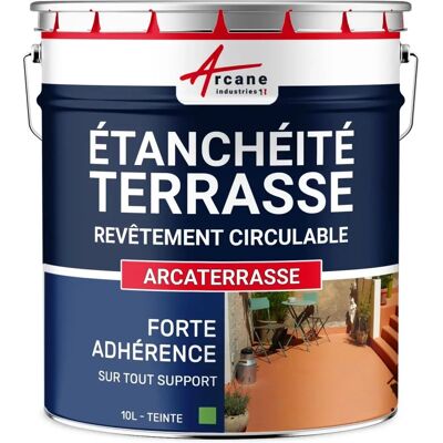 Arcane Industries - Arcaterrasse - Revêtement imperméabilisant pour terrasse - 10L vert provenza Arcane Industries - Arcaterrasse - Revêtement imperméabilisant pour terrasse - 10L vert provenza