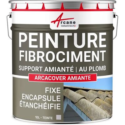 Peinture en fibro-ciment gris arcane industries - 10L - Encapsulation d'amiante et plomb - Publicité Peinture en fibro-ciment gris arcane industries - 10L - Encapsulation d'amiante et plomb - Publicité