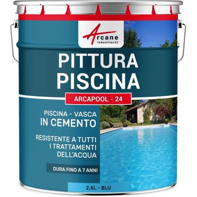 Peinture pour piscine Arcane Industries - 2,5L Bleu - Publicité Peinture pour piscine Arcane Industries - 2,5L Bleu - Publicité