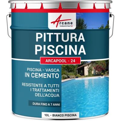 Peinture pour piscines Arcane Industries - Blanc - Surfaces en béton et poreuses - Publicité Peinture pour piscines Arcane Industries - Blanc - Surfaces en béton et poreuses - Publicité