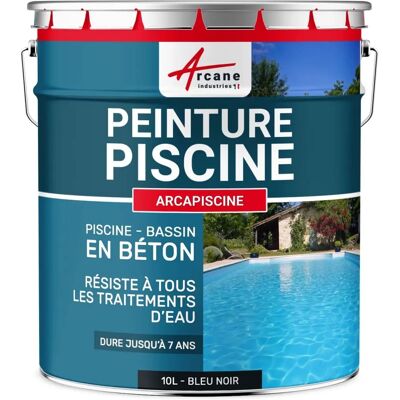 Peinture pour piscines Arcane Industries - Modèle: arcapiscine - Bleu noir - 10L - Béton - Publicité Peinture pour piscines Arcane Industries - Modèle: arcapiscine - Bleu noir - 10L - Béton - Publicité