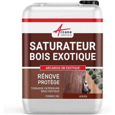 Saturateur pour bois exotique - arcabois sb exotique - 20 l - acajou - teinture rouge - Publicité Saturateur pour bois exotique - arcabois sb exotique - 20 l - acajou - teinture rouge - Publicité