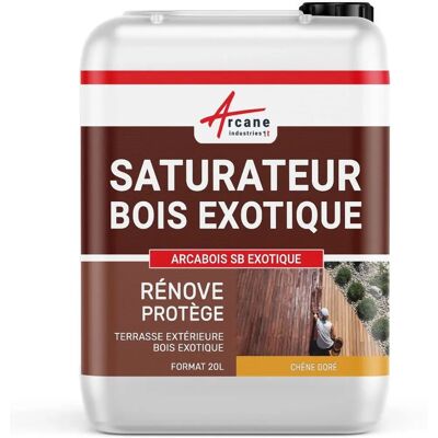 Arcabois - SB Exótico - 20 L - Chêne doré - Wood sealer - Publicité Arcabois - SB Exótico - 20 L - Chêne doré - Wood sealer - Publicité