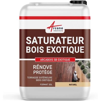 Saturateur pour bois exotique - 20L - Naturel - Incolore - Saturateur bois - Publicité Saturateur pour bois exotique - 20L - Naturel - Incolore - Saturateur bois - Publicité