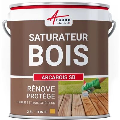 Saturateur pour terrasse en bois naturel: arcabois sb - 2,5 l - Publicité Saturateur pour terrasse en bois naturel: arcabois sb - 2,5 l - Publicité