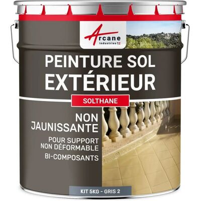 Arcane Industries Solthane 5kg Gris RAL 7046 - Peinture extérieure pour béton - Publicité Arcane Industries Solthane 5kg Gris RAL 7046 - Peinture extérieure pour béton - Publicité