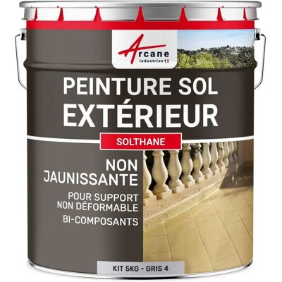 Peinture pour sols en béton Arcane Industries Solthane - 5kg Gris - Publicité Peinture pour sols en béton Arcane Industries Solthane - 5kg Gris - Publicité