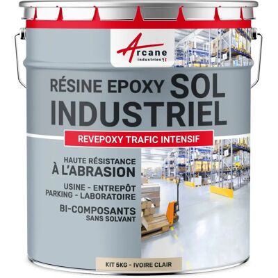 Peinture Sol : Résine Epoxy - Revêtement Industriel - Ivoire Clair - RAL 1015 - Publicité Peinture Sol : Résine Epoxy - Revêtement Industriel - Ivoire Clair - RAL 1015 - Publicité