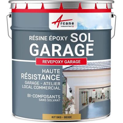 Revepoxy Garage Epoxy Beige - 16 m² - Publicité Revepoxy Garage Epoxy Beige - 16 m² - Publicité