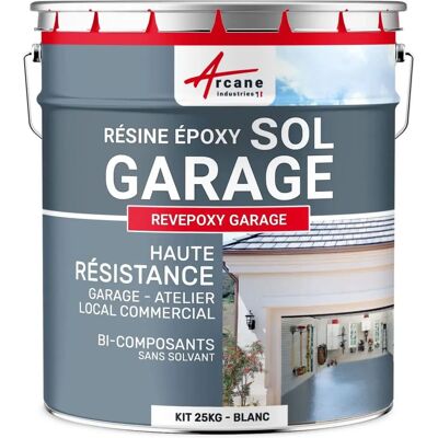 Arcane Industries Revepoxy Garage Blanc 25kg - Peinture époxy pour sol Arcane Industries Revepoxy Garage Blanc 25kg - Peinture époxy pour sol