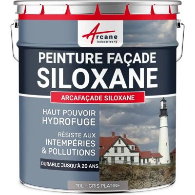 Peinture façade siloxane Arcane Industries - Gris Topo - 10L Peinture façade siloxane Arcane Industries - Gris Topo - 10L