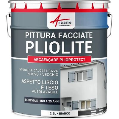 Peinture façade Arcane Industries Pliolite - Blanc - 2,5L - Publicité Peinture façade Arcane Industries Pliolite - Blanc - 2,5L - Publicité