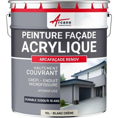 Arcane Industries Arcafaçade Renov Blanc - Peinture Extérieure - Publicité Arcane Industries Arcafaçade Renov Blanc - Peinture Extérieure - Publicité
