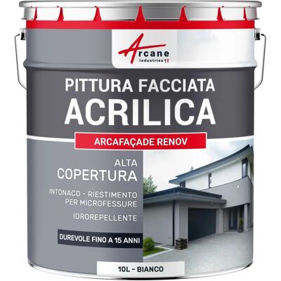 Peinture façade Arcane industries - Blanc rénovant - 10L - Publicité Peinture façade Arcane industries - Blanc rénovant - 10L - Publicité